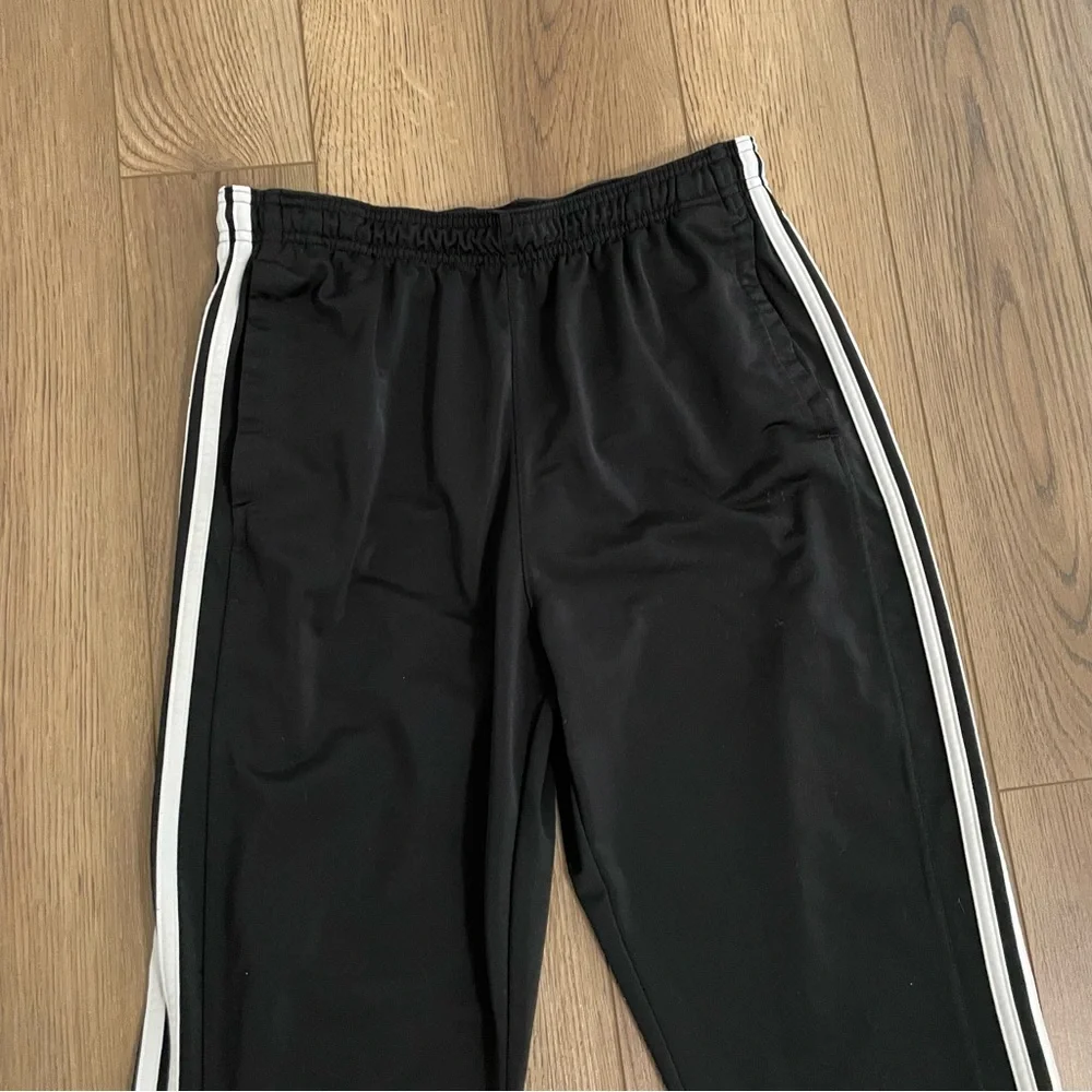 Adidas Track Pants‎ Black White Zipper Ankles